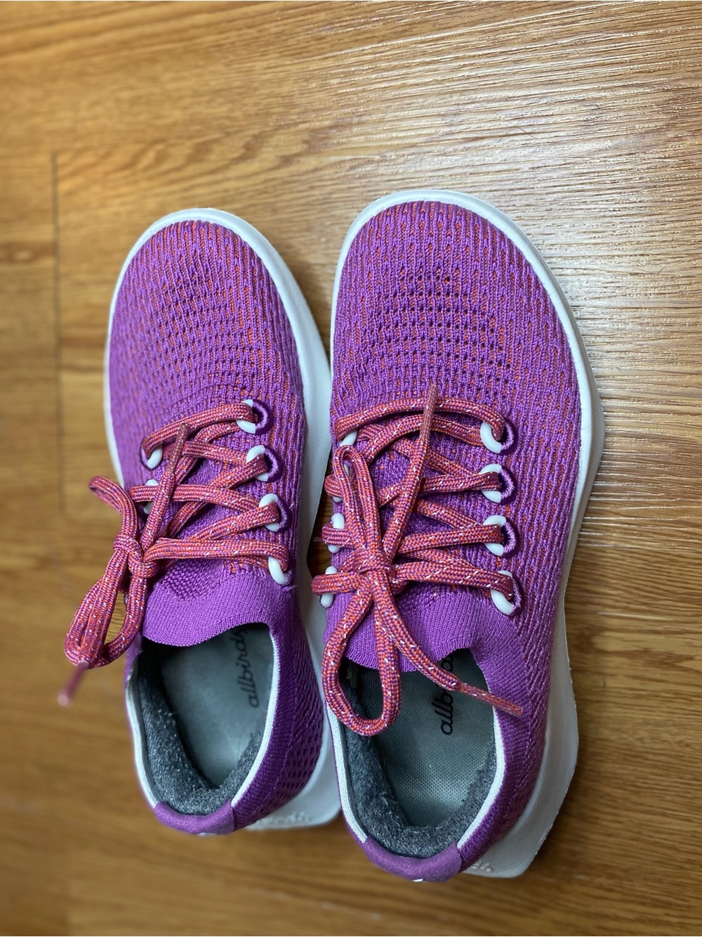 allbirds Women's Pink Purple Knit Sneakers